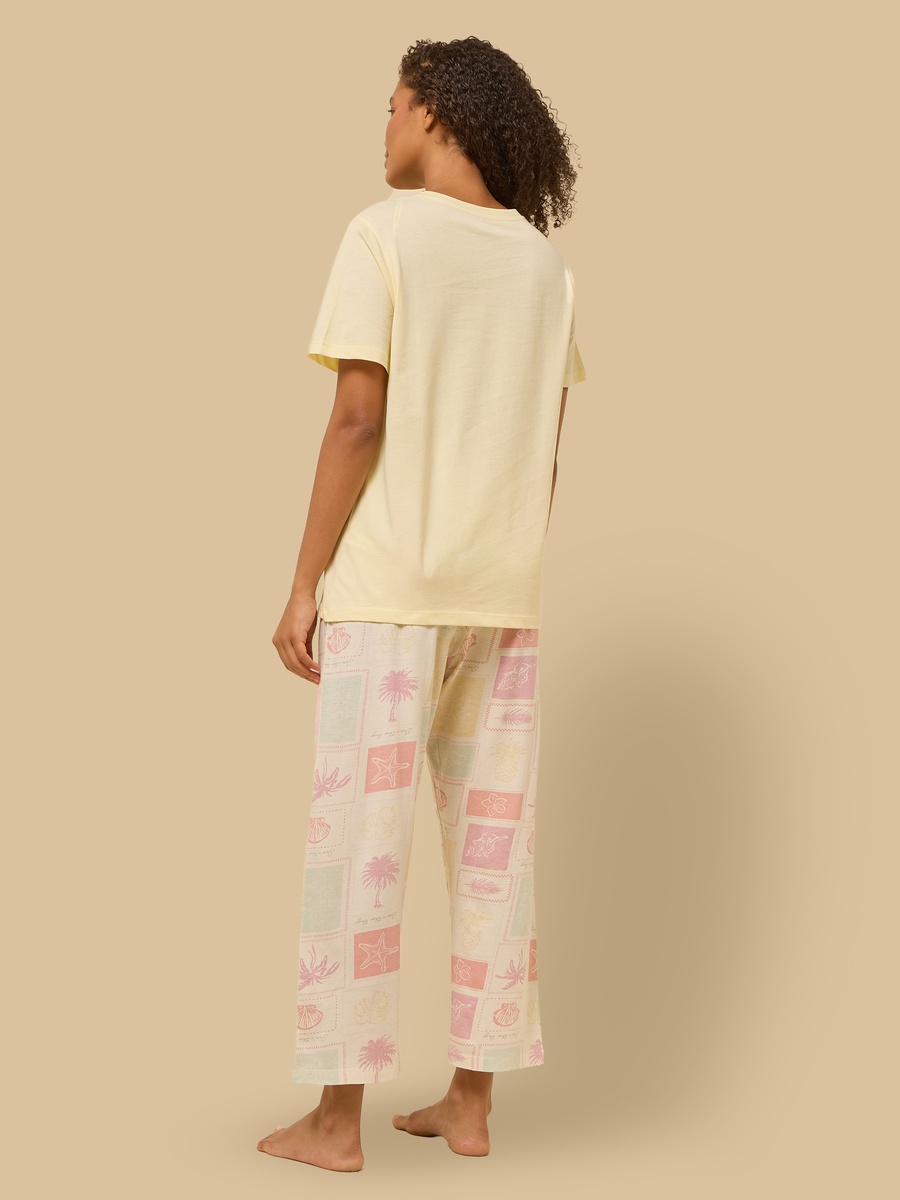 Tile Print Cotton Pyjama Set