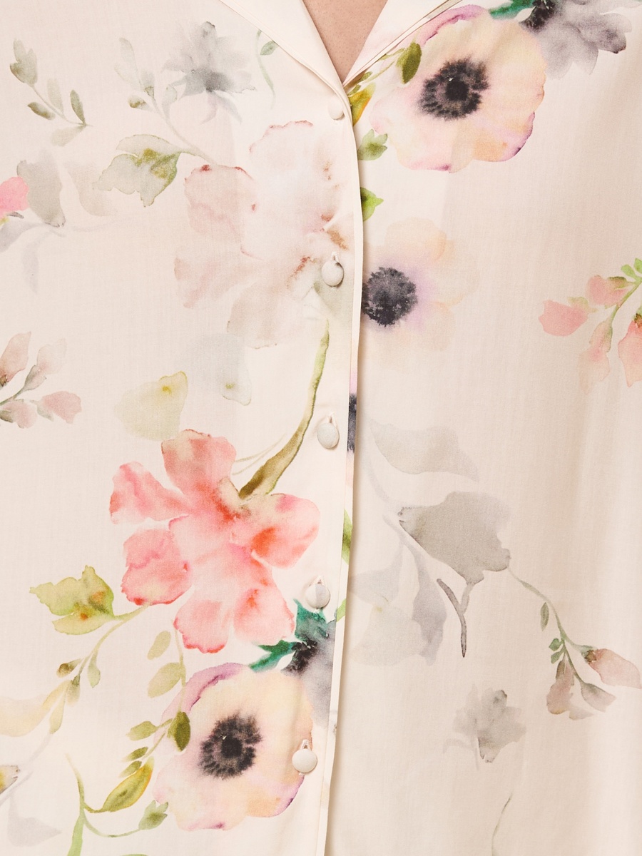 Floral Print Viscose Pyjama Set