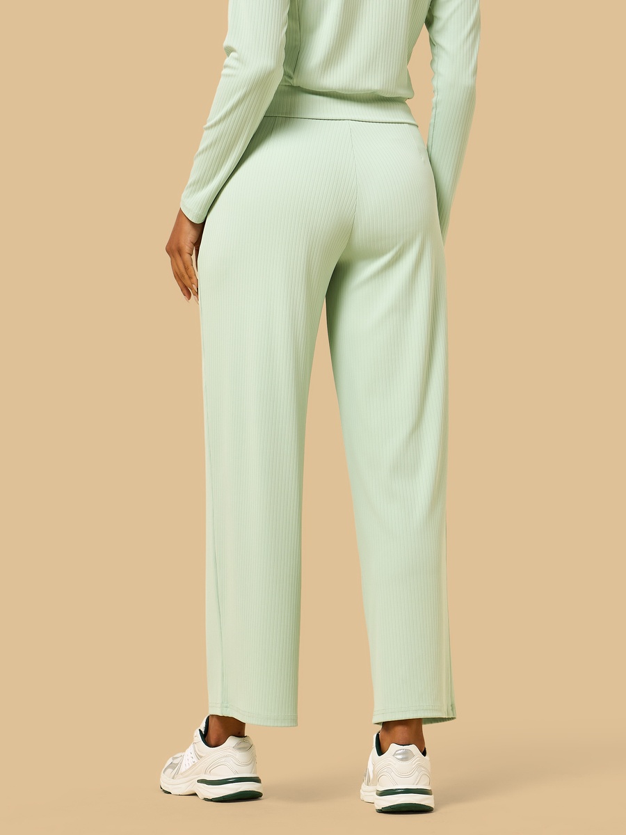 Ribbed Wide Leg Pants