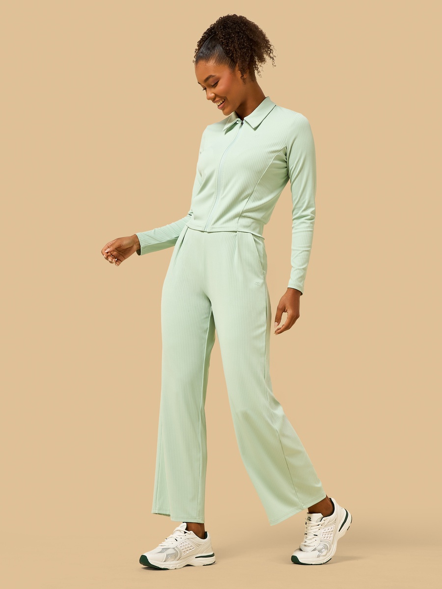 Ribbed Wide Leg Pants
