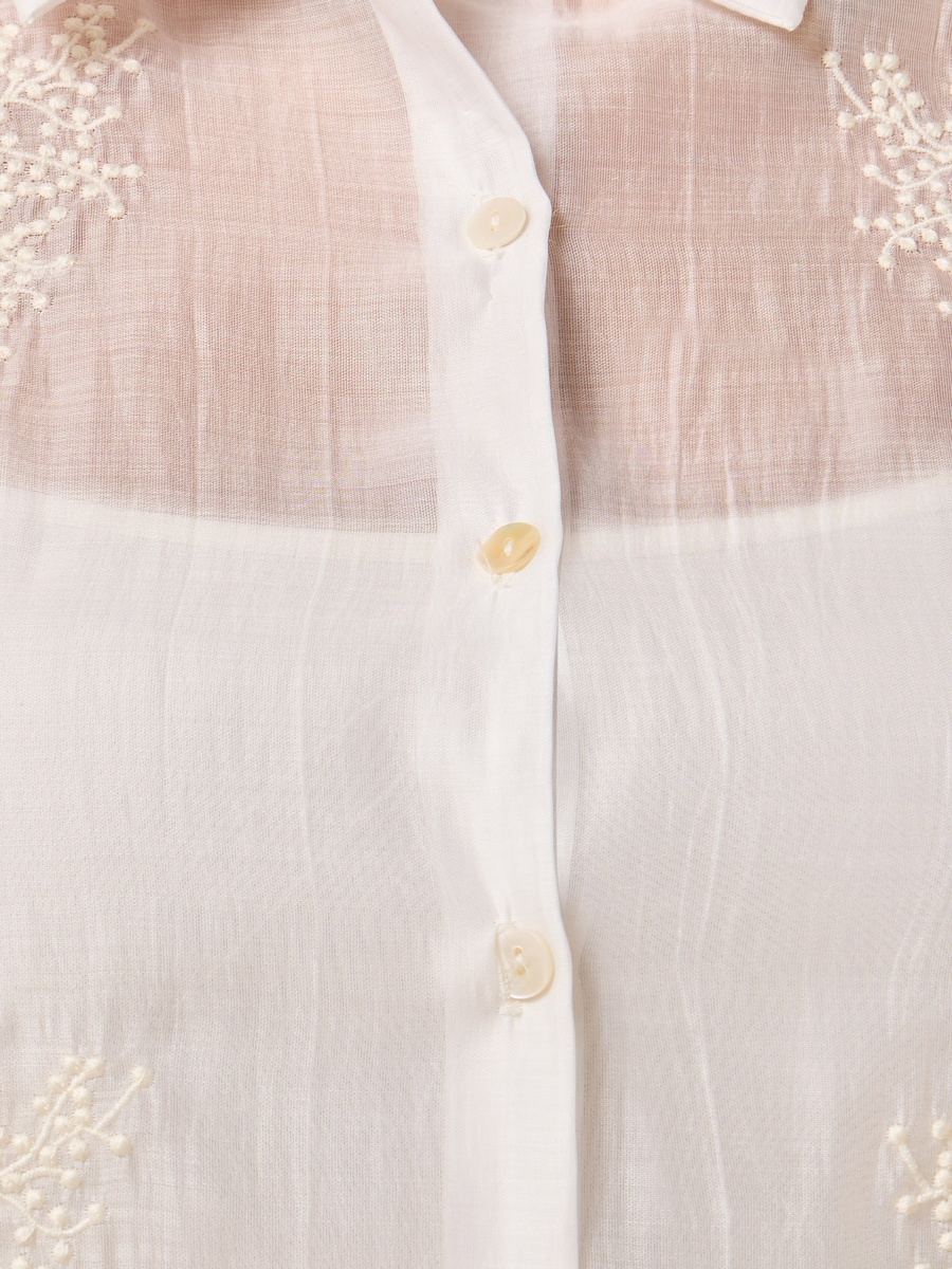 Floral Embroidered Shirt