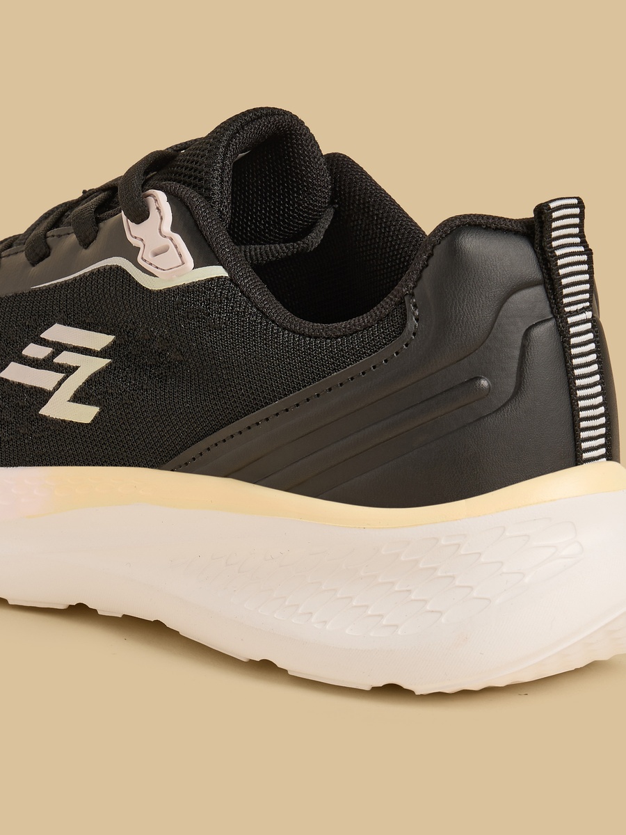 Panelled Lace-Up Sports Shoes