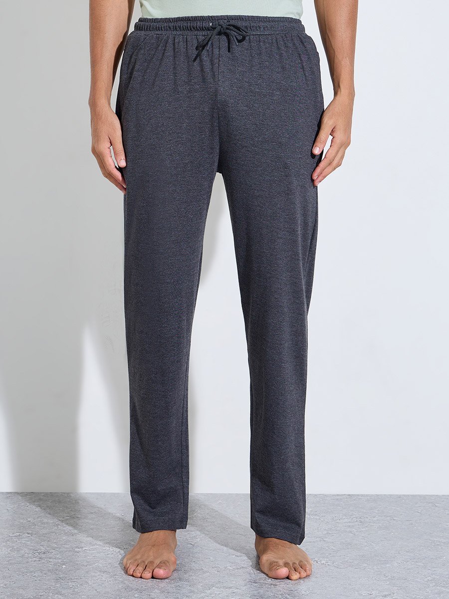 Multi-Color Solid Relaxed Fit T-Shirt and Straight Leg Pants Pyjama Set