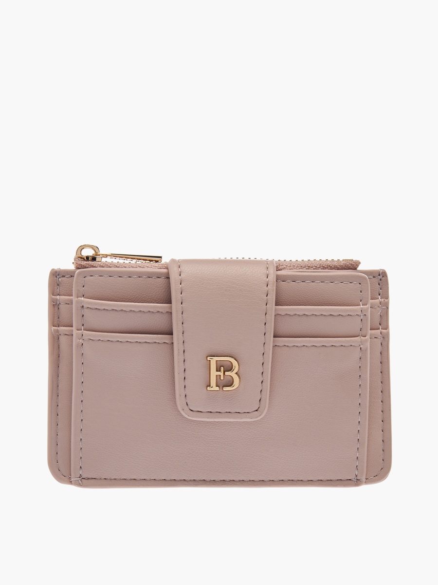 Solid Card Holder with Zip Closure