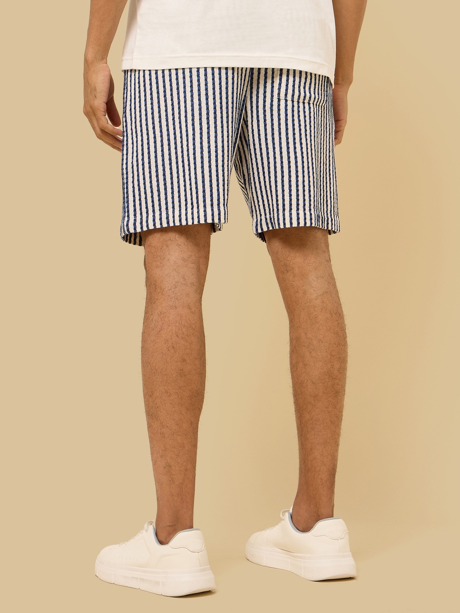 Striped Relaxed Fit Shorts