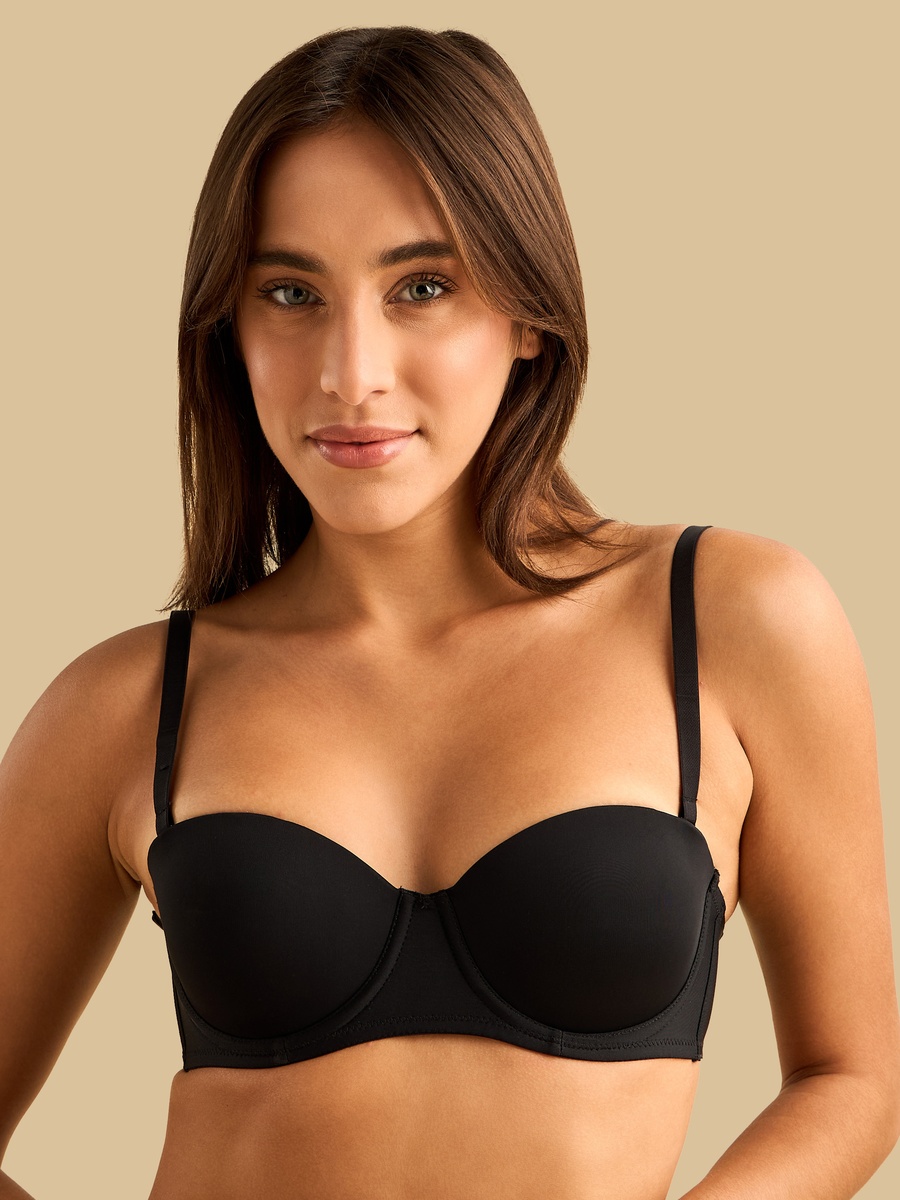 Backless Padded Wired Balconette Bra