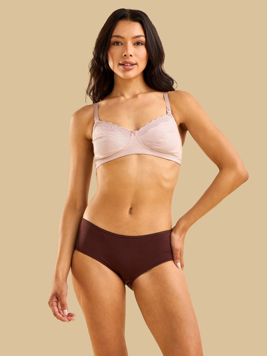 Ribbed Non-Padded Maternity Bra