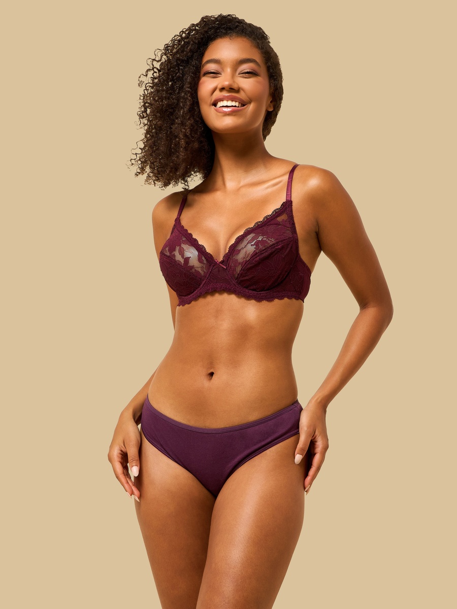 Lace Non-Padded Wired A-Frame Bra