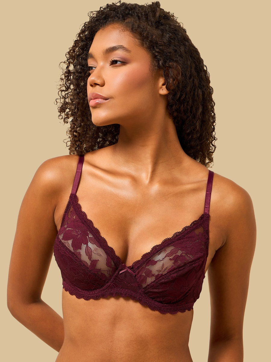 Lace Non-Padded Wired A-Frame Bra