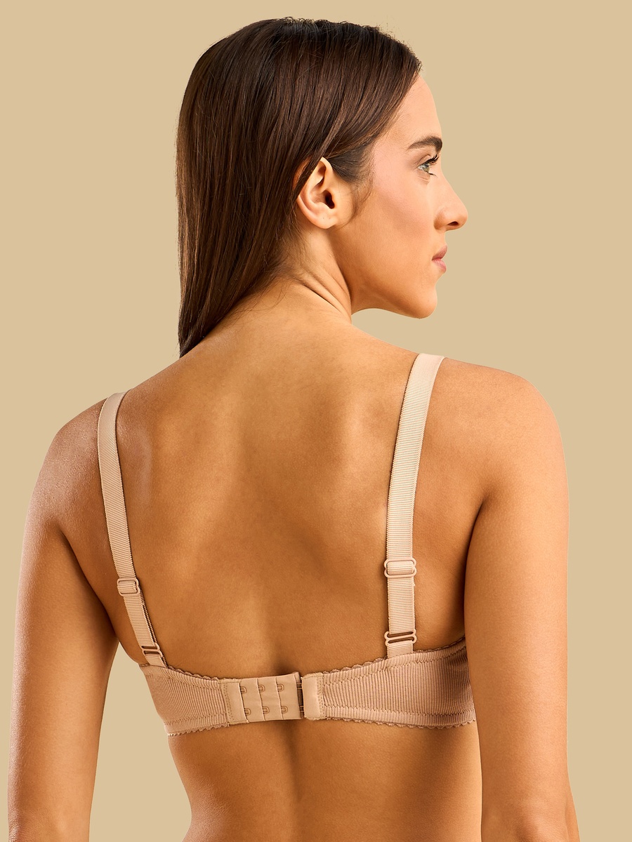 Lace Trim Non-Padded Wired Bra