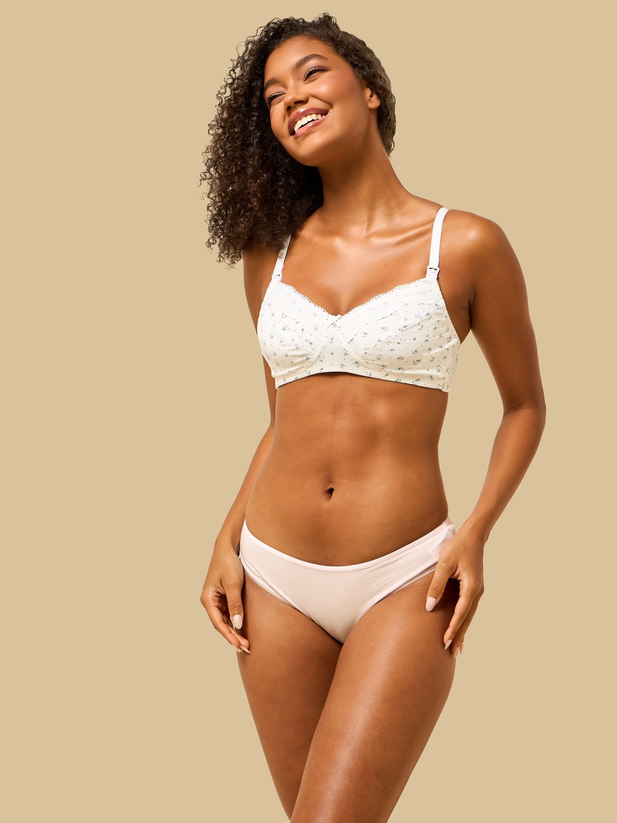 Floral Print Non-Padded Maternity Bra