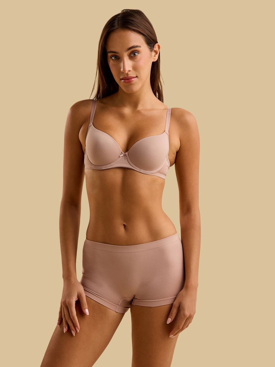 Microfiber Padded Wired Demi Bra