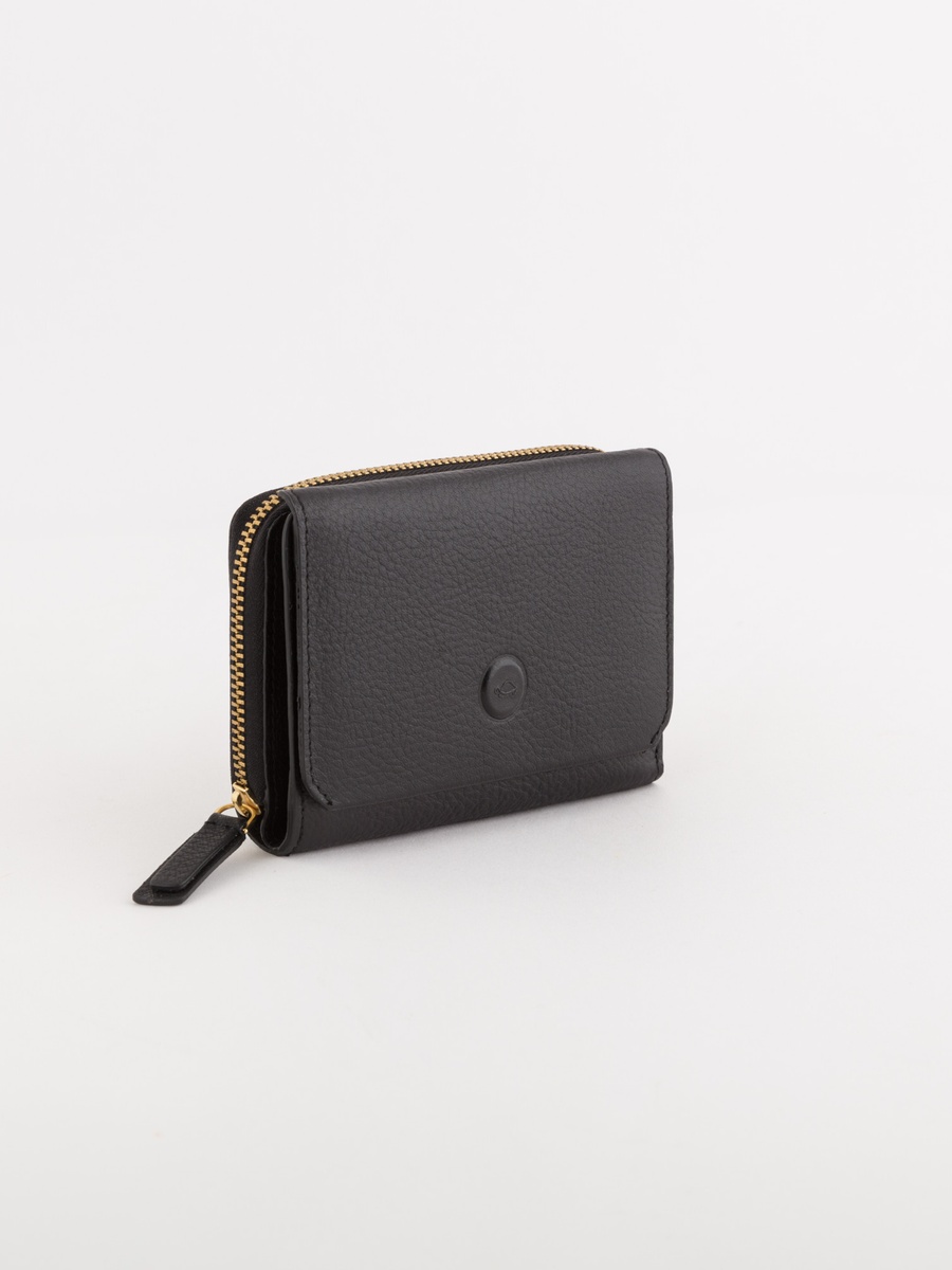 Faux Leather Delta Wallet