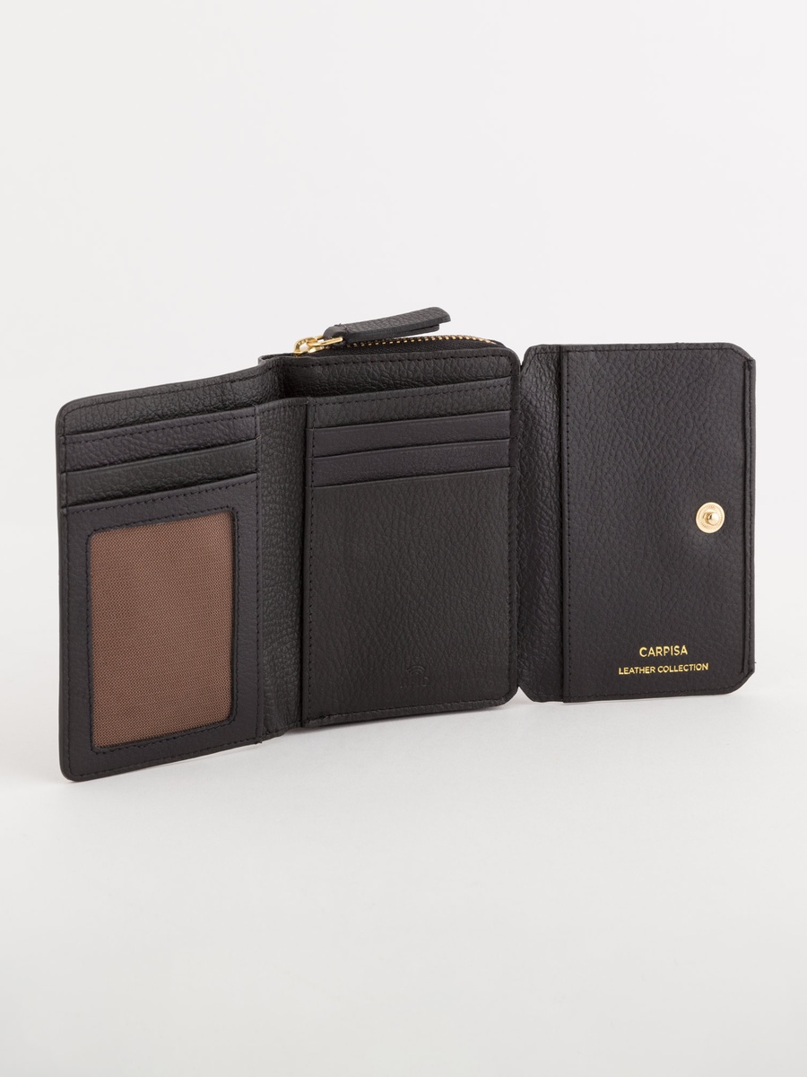 Faux Leather Delta Wallet
