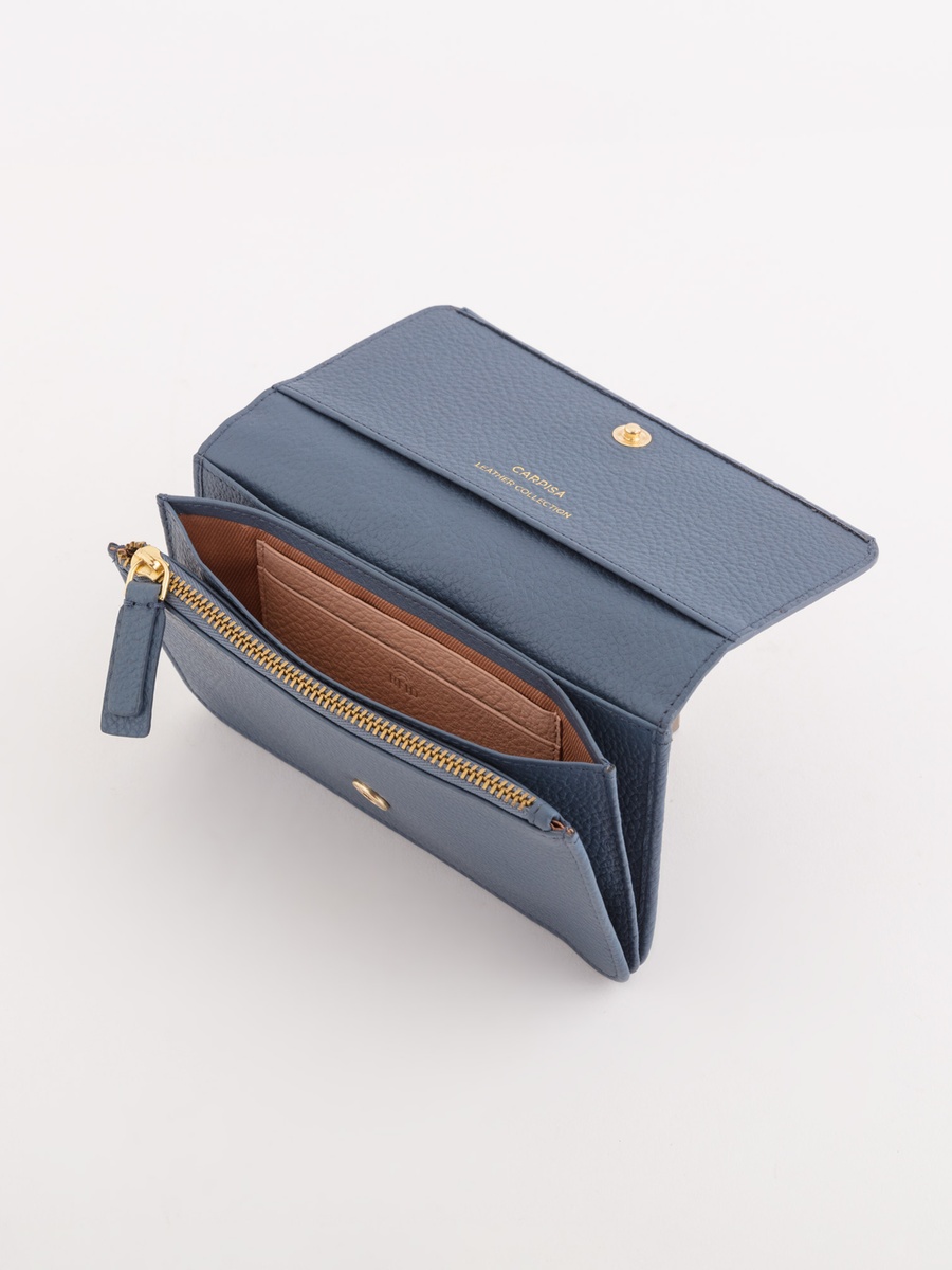 Faux Leather Delta Wallet