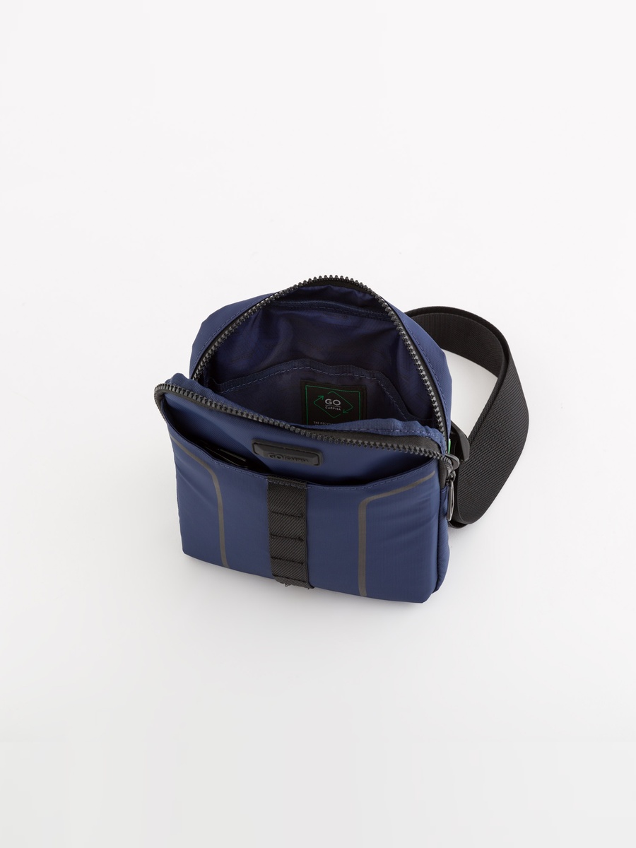 Solid Taping Detail Crossbody Bag