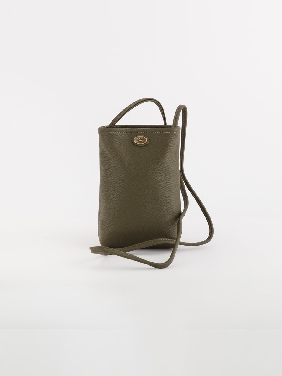 Olive Crossbody Phone Bag with Strap