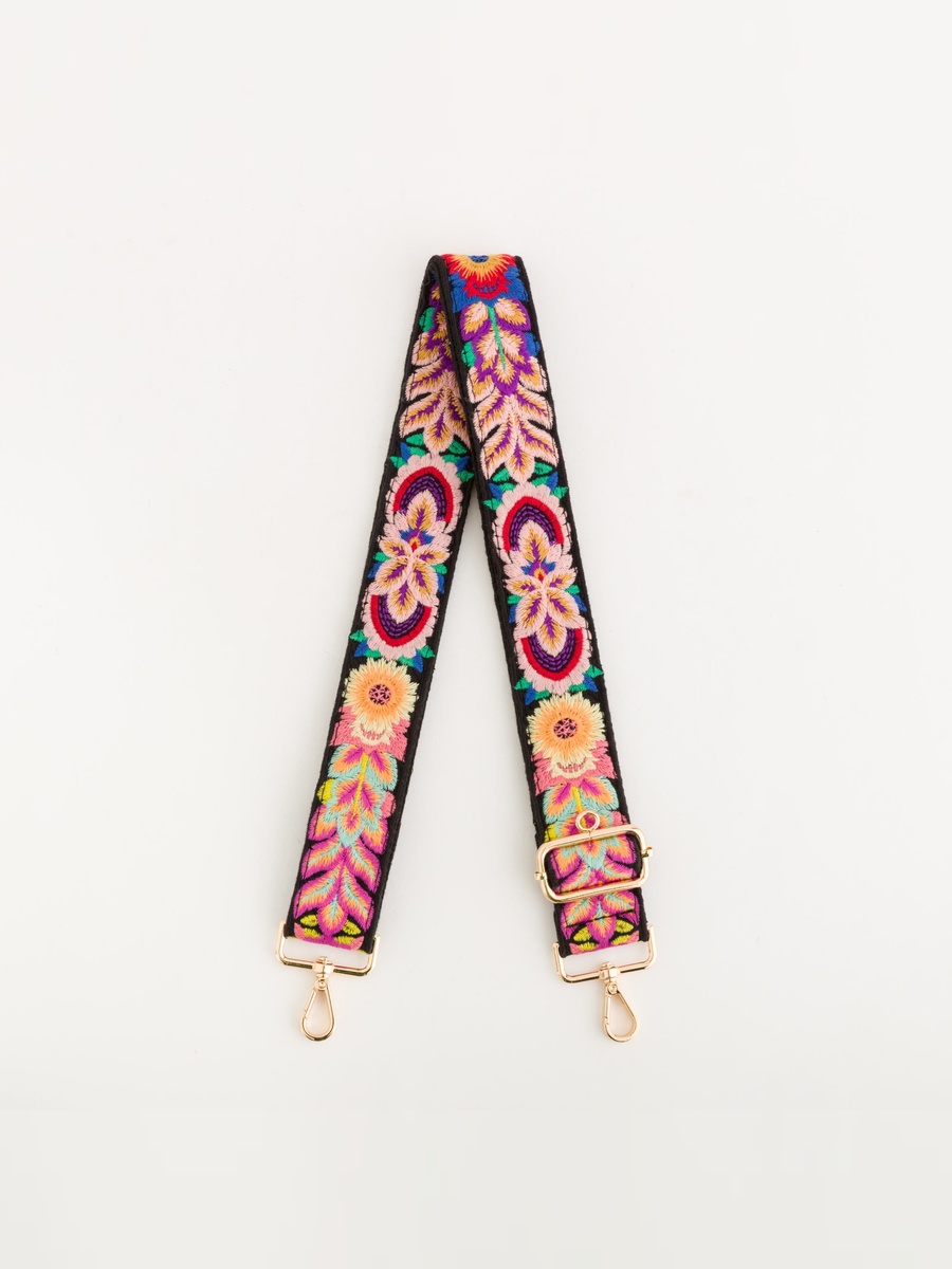 Patterned Bag Strap with Hook