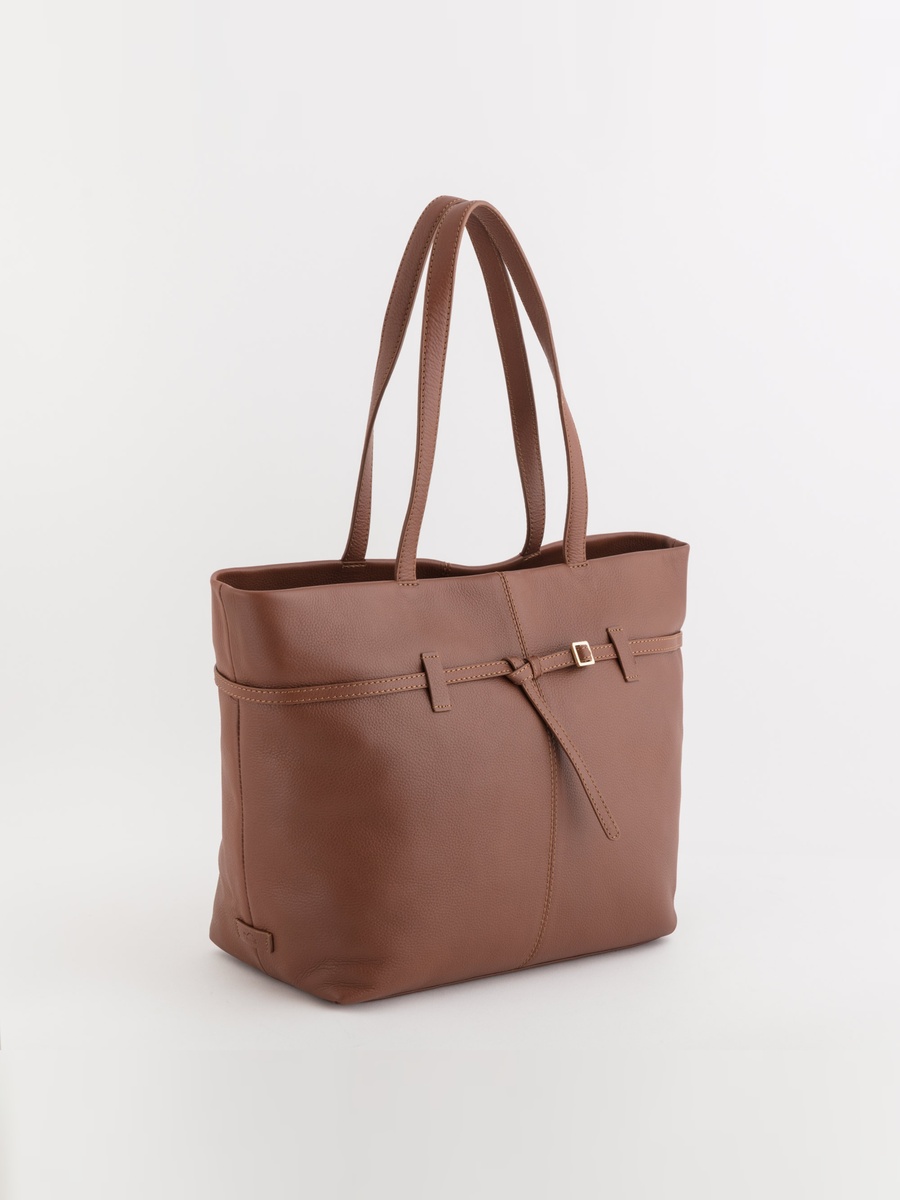 Strap Knot Detail Novella V2 Leather Bag
