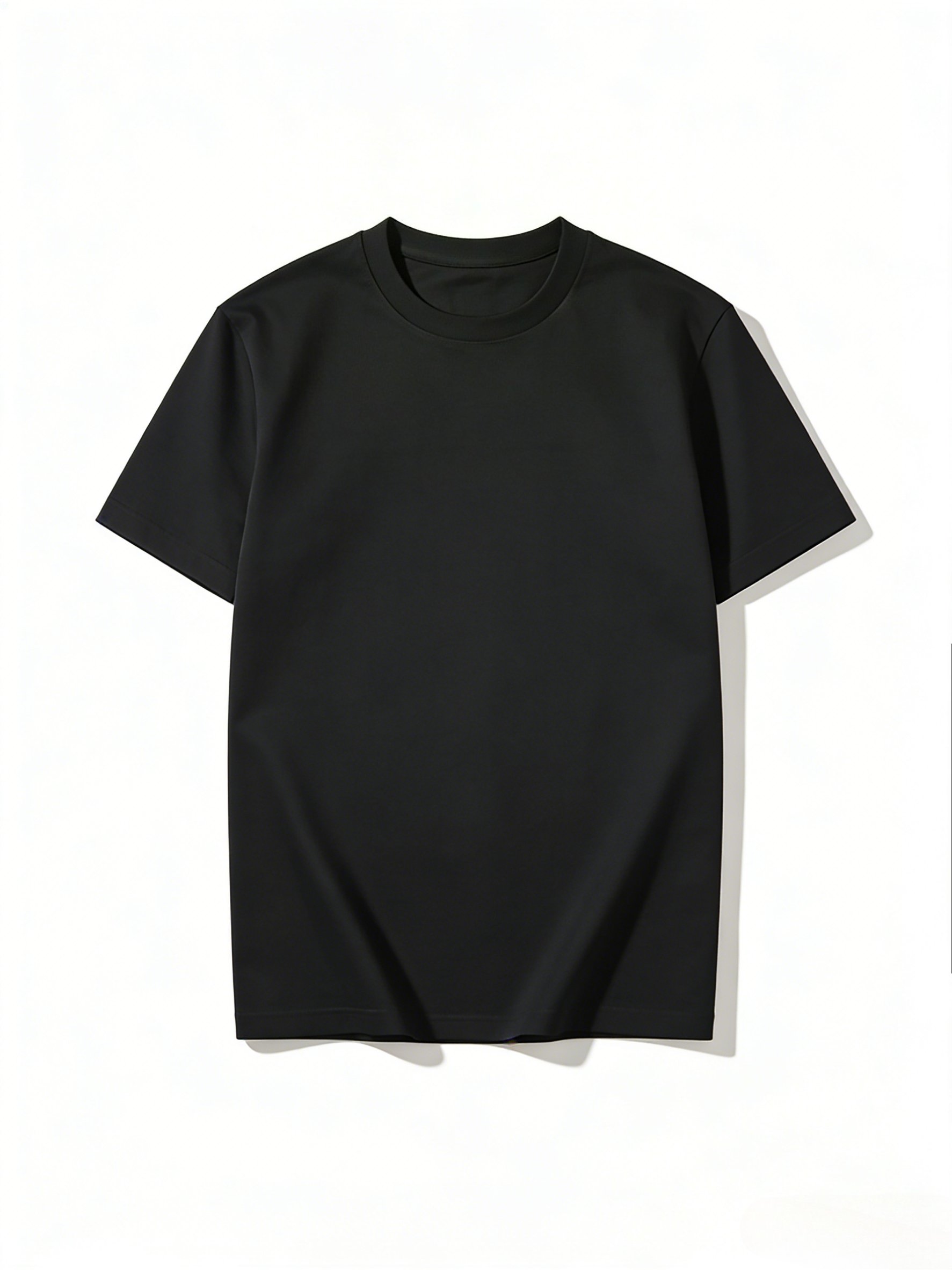 تيشيرت بياقة دائرية وأكمام قصيرة للرجال