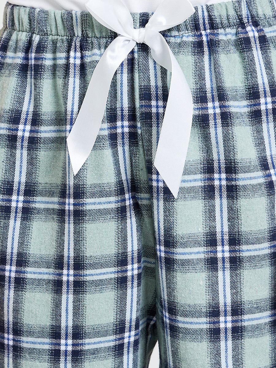 Multi Plaid Straight Pyjama