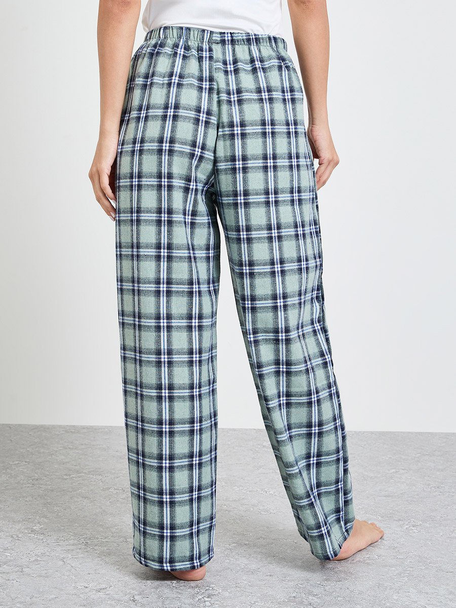 Multi Plaid Straight Pyjama