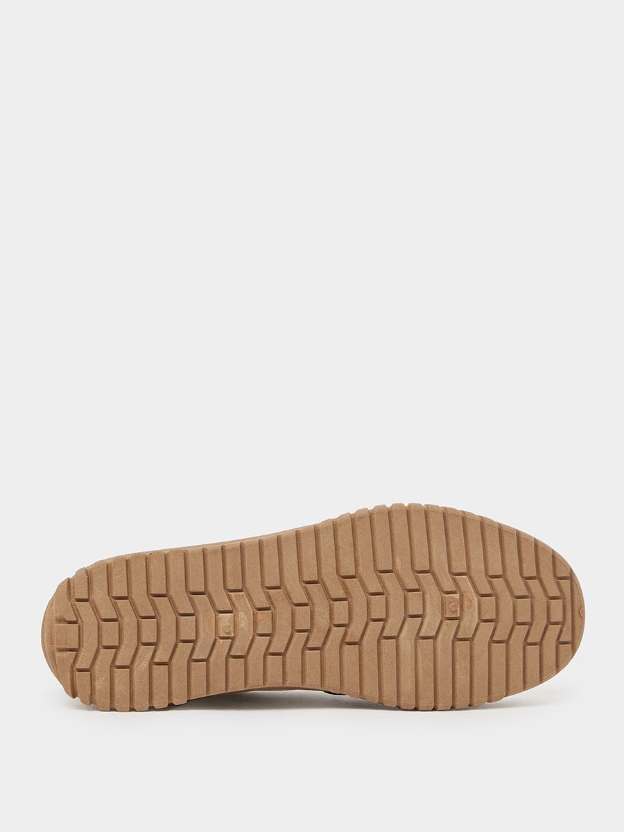 Men Textured Panel Lace-Up Sneakers