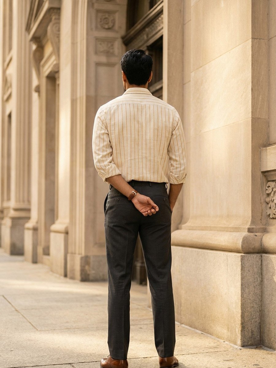 Men Comfort Striped Casual Shirt