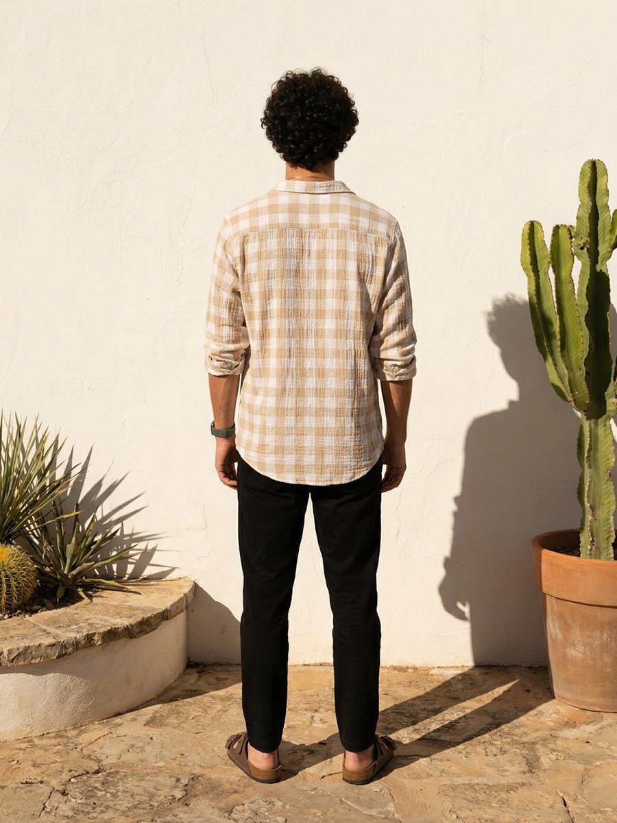 Men Relaxed Checked Casual Shirt
