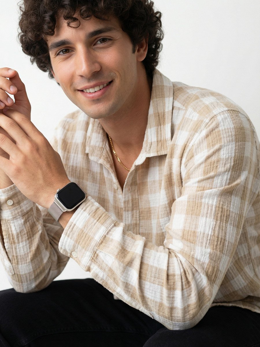 Men Relaxed Checked Casual Shirt