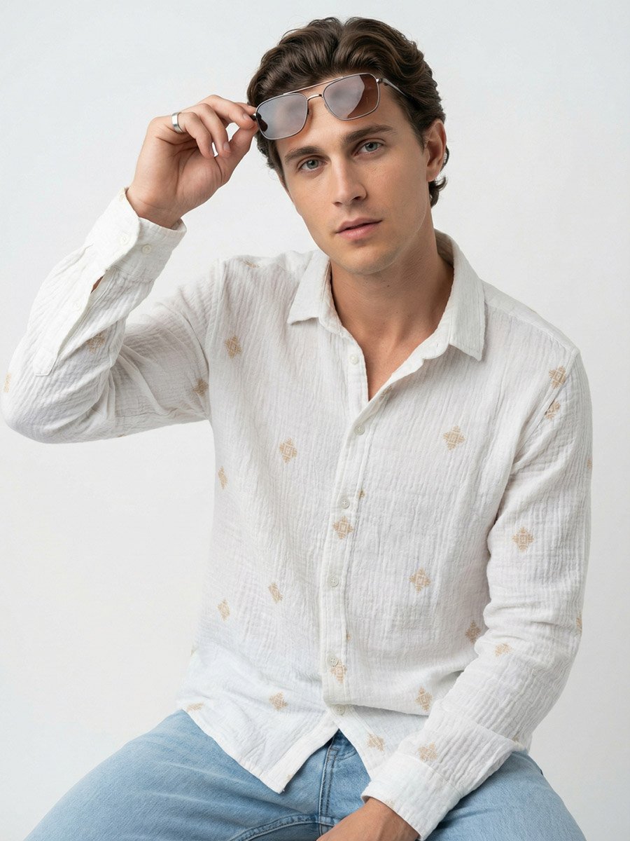 Men Relaxed Printed Casual Shirt
