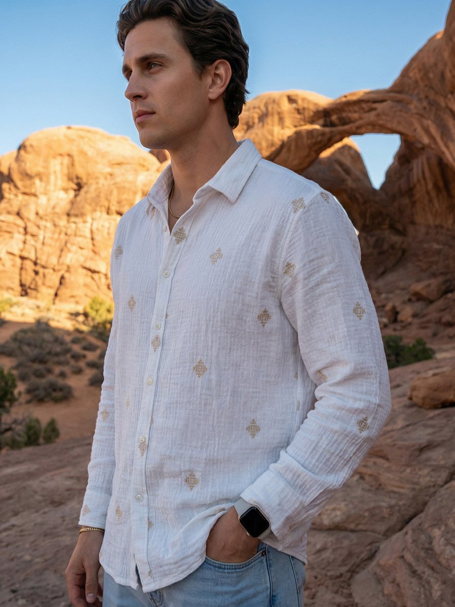 Men Relaxed Printed Casual Shirt