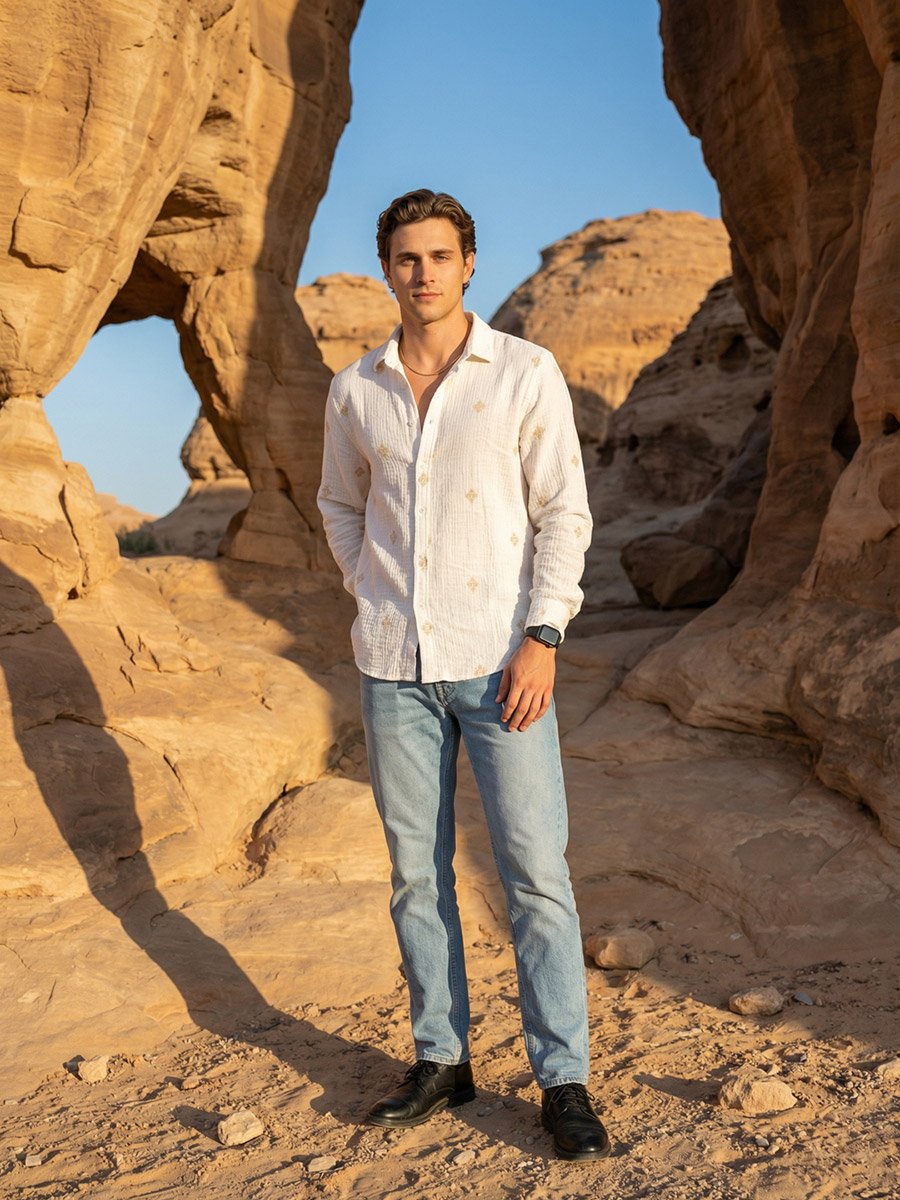 Men Relaxed Printed Casual Shirt