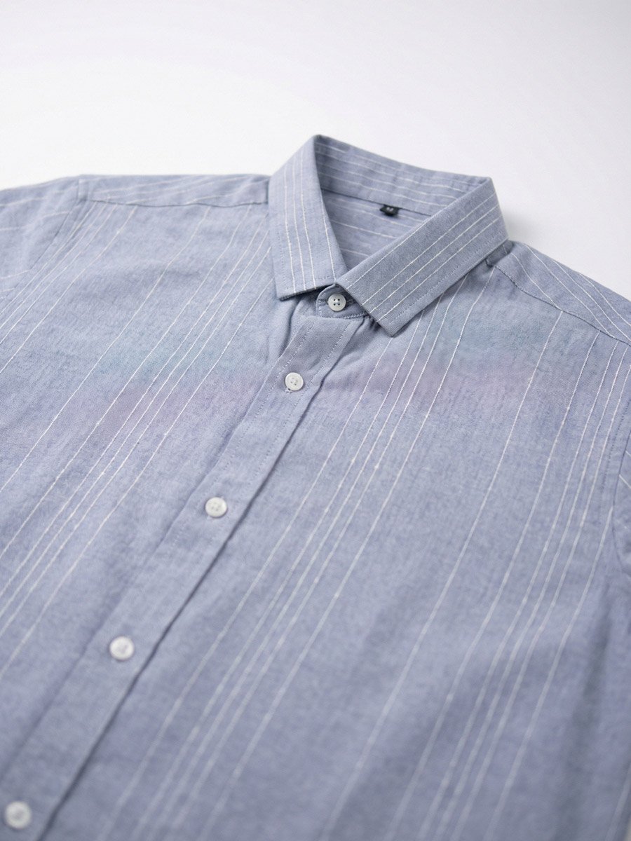 Men Relaxed Short Sleeve Casual Shirt