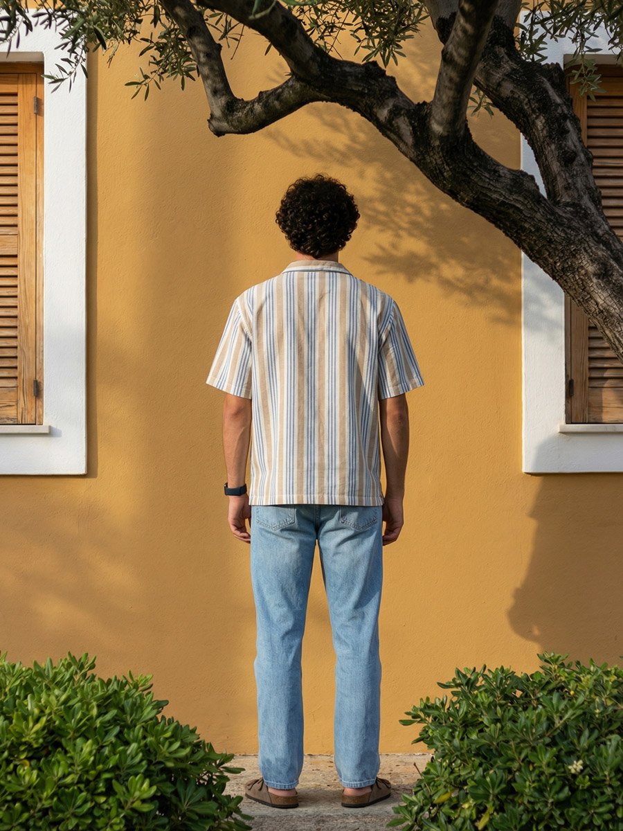Men Relaxed Striped Casual Shirt
