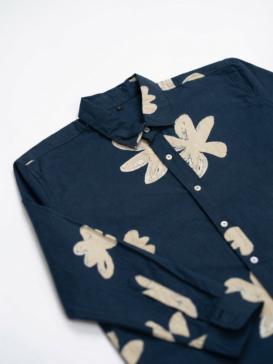 Men Relaxed Floral Print Casual Shirt