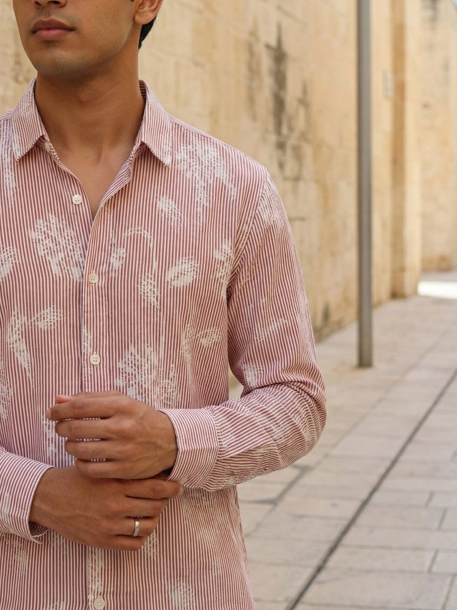 Men Comfort Floral Printed Casual Shirt