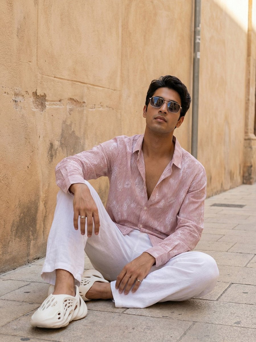 Men Comfort Floral Printed Casual Shirt