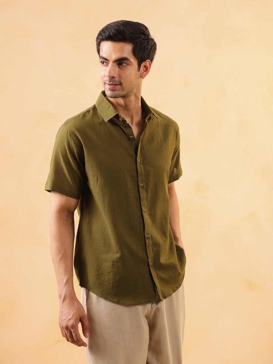 Men Regular Fit Cotton Shirt