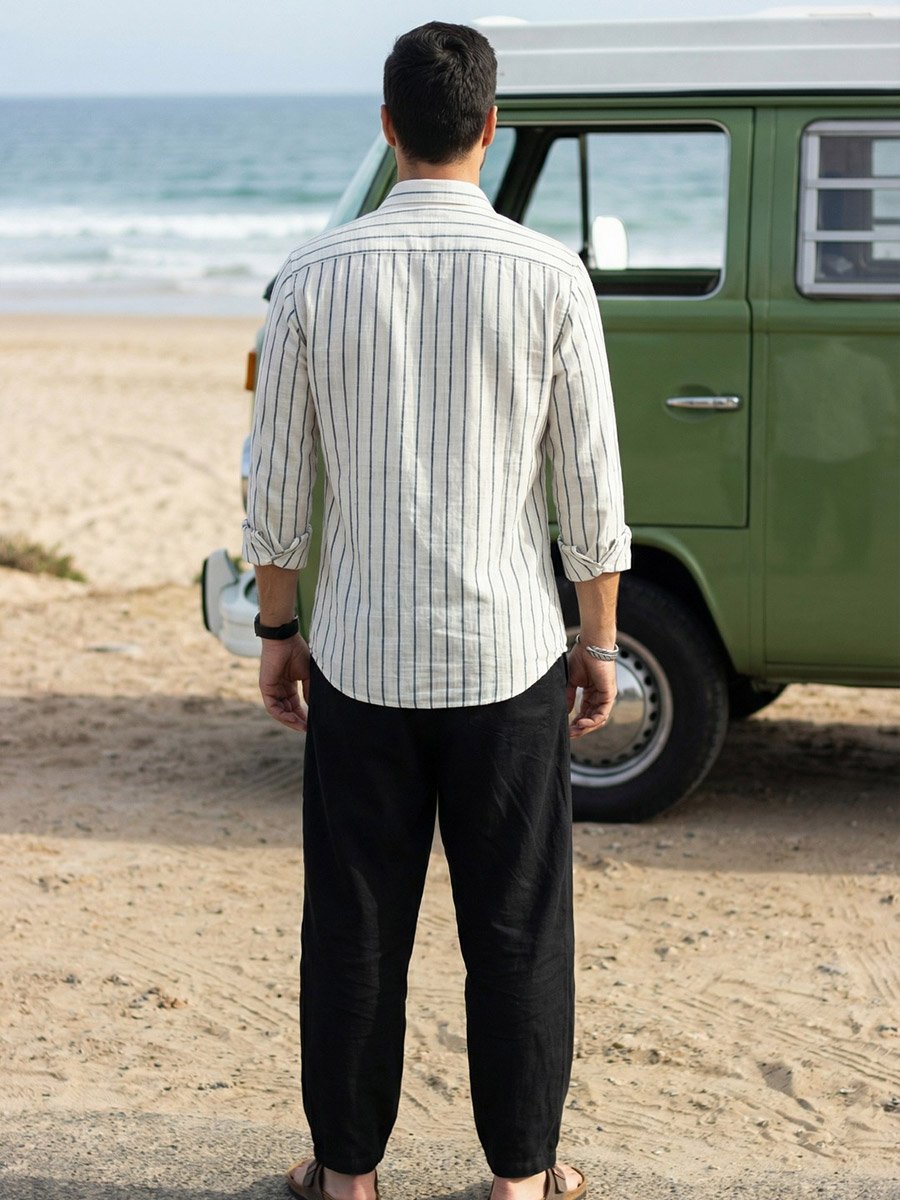 Men Comfort Striped Casual Shirt