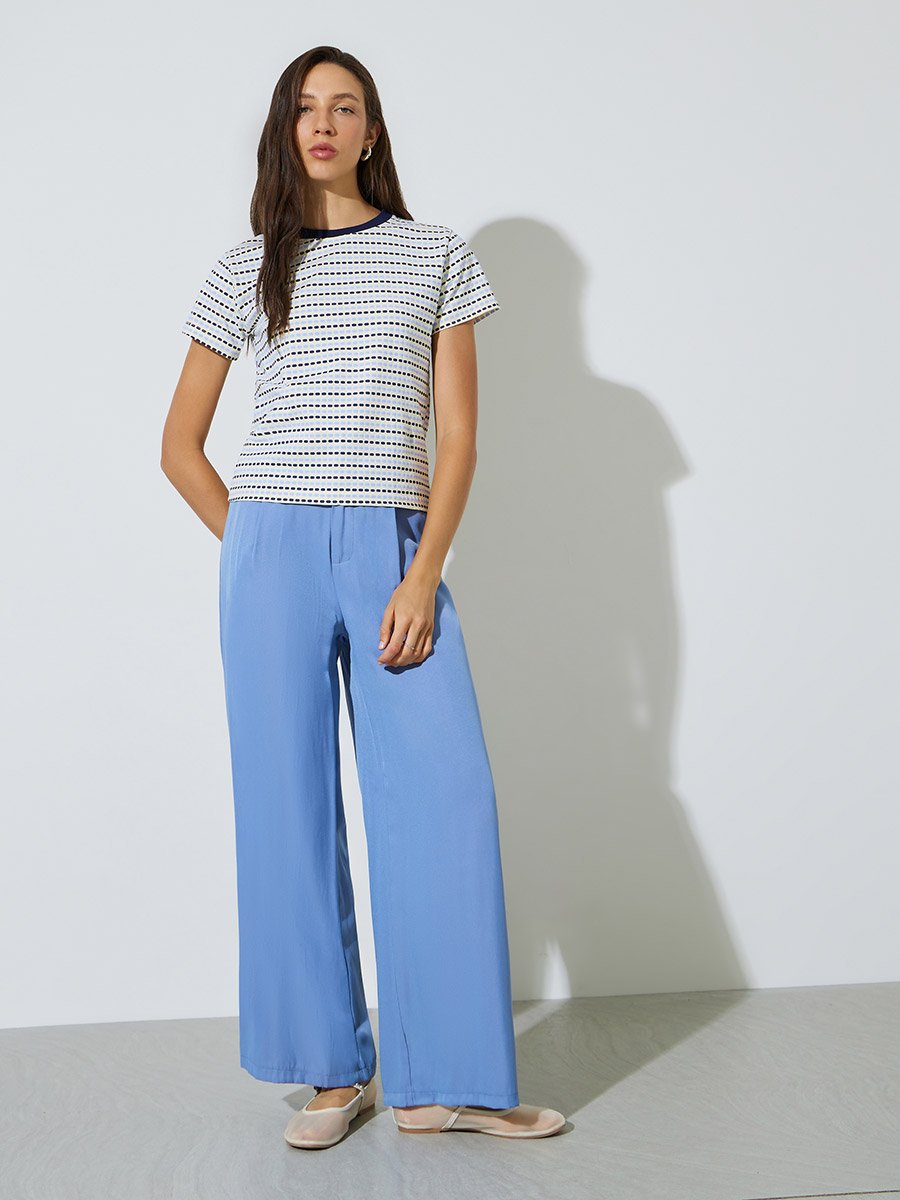 Multi Dot Print Regular Fit T-Shirt
