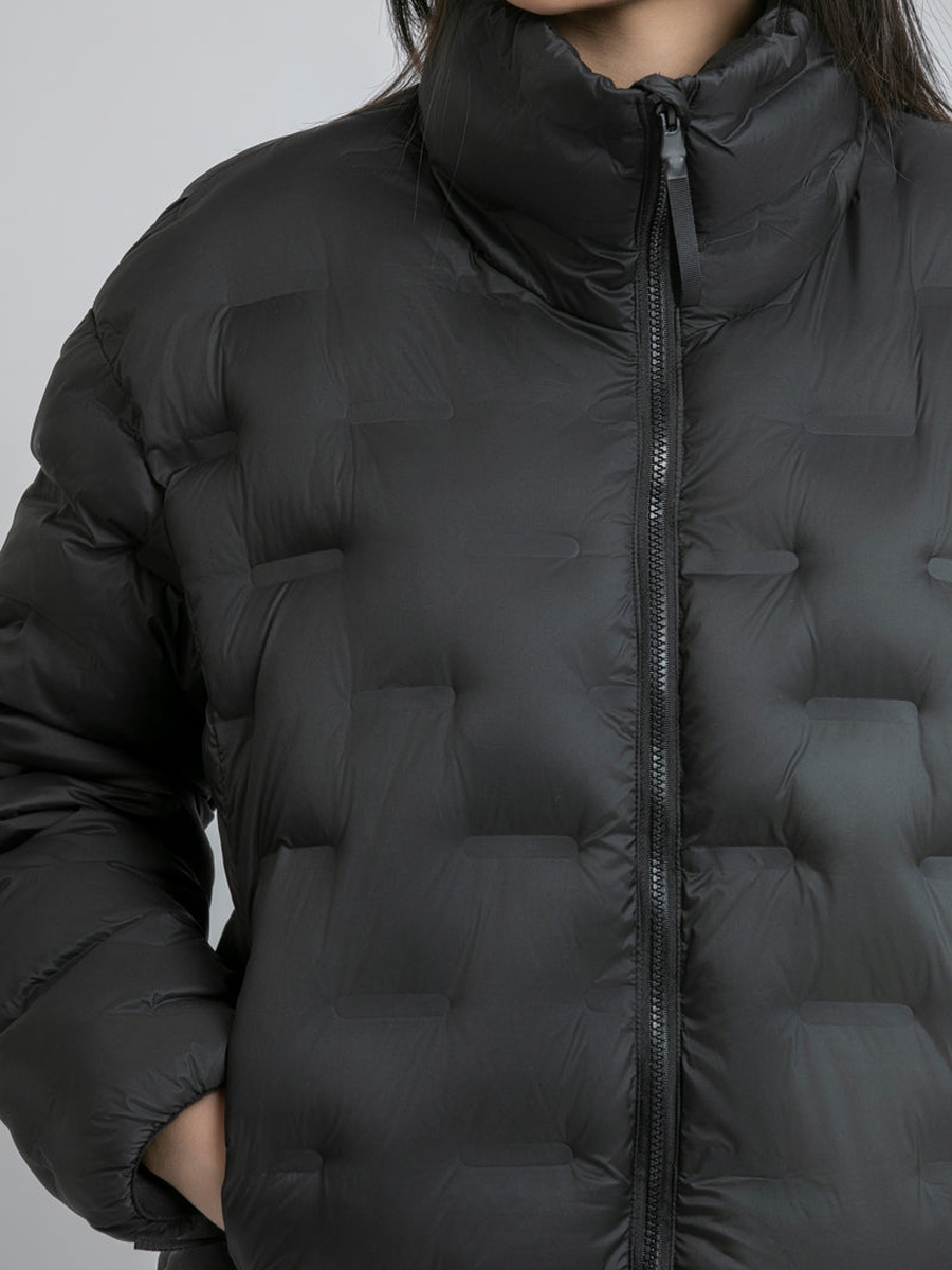 Women High Neck Jacket with Long Sleeves