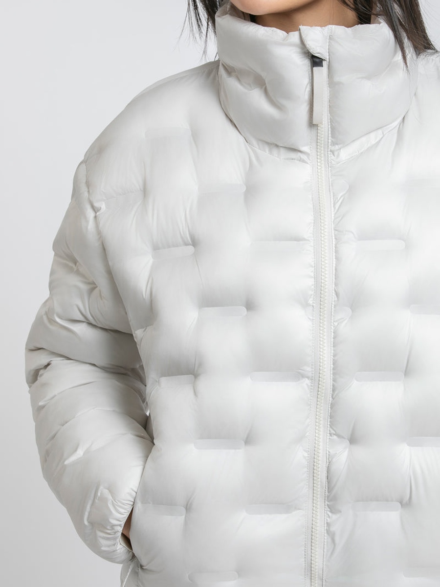 Women High Neck Jacket with Long Sleeves