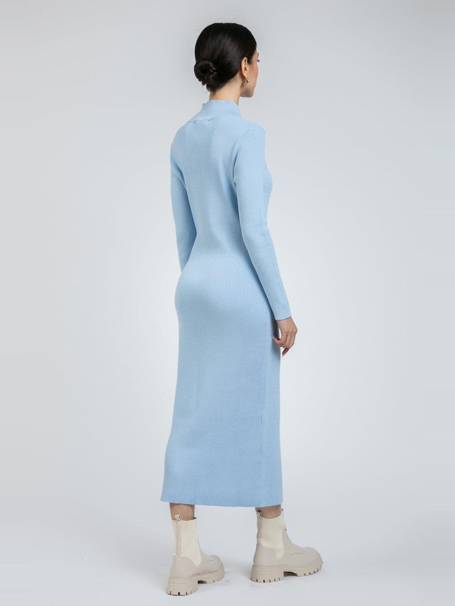 Ribbed Knit Midi Dress