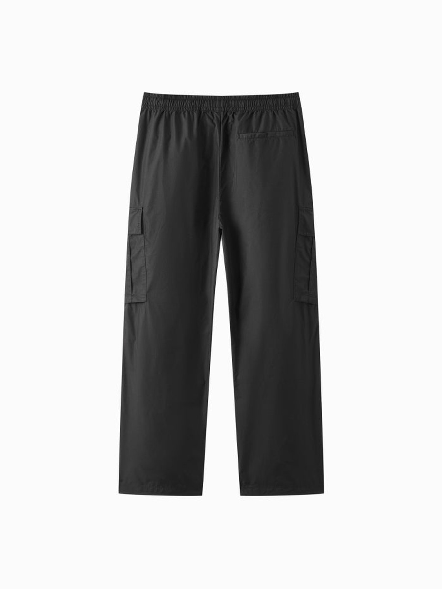 Men Relaxed Fit Cargo Pants with Elastic Waist