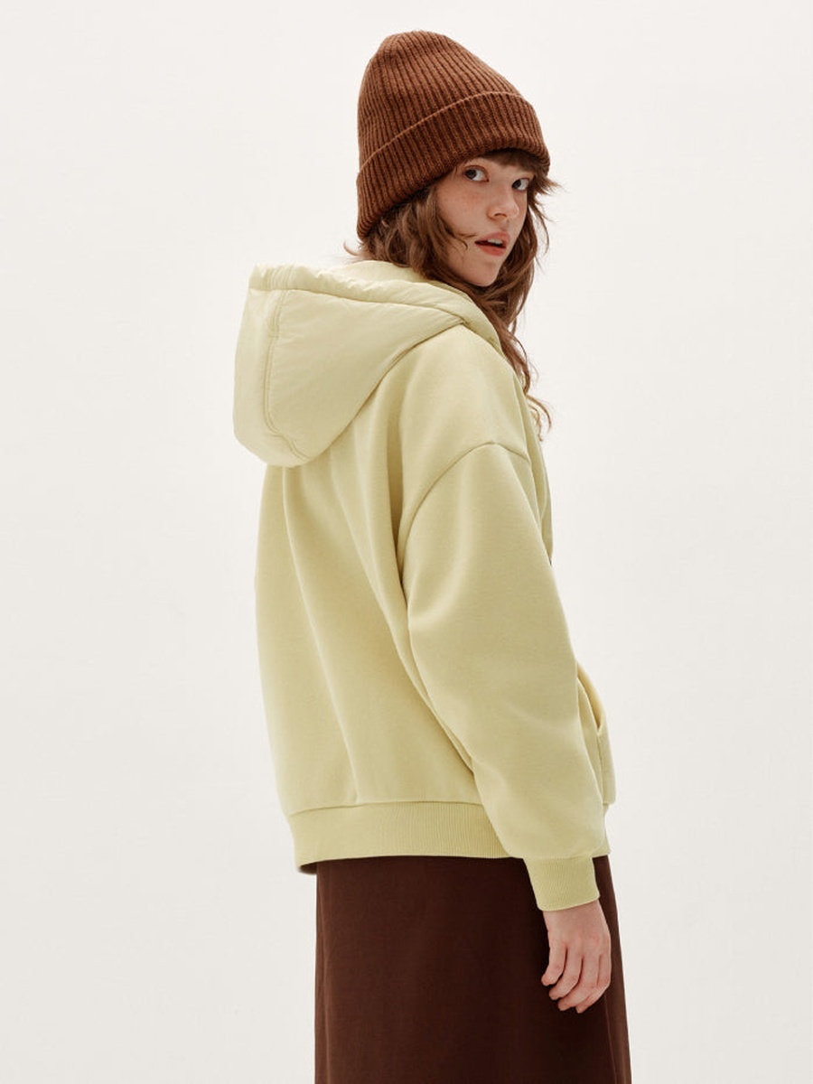 Solid Zip-Up Hoodie