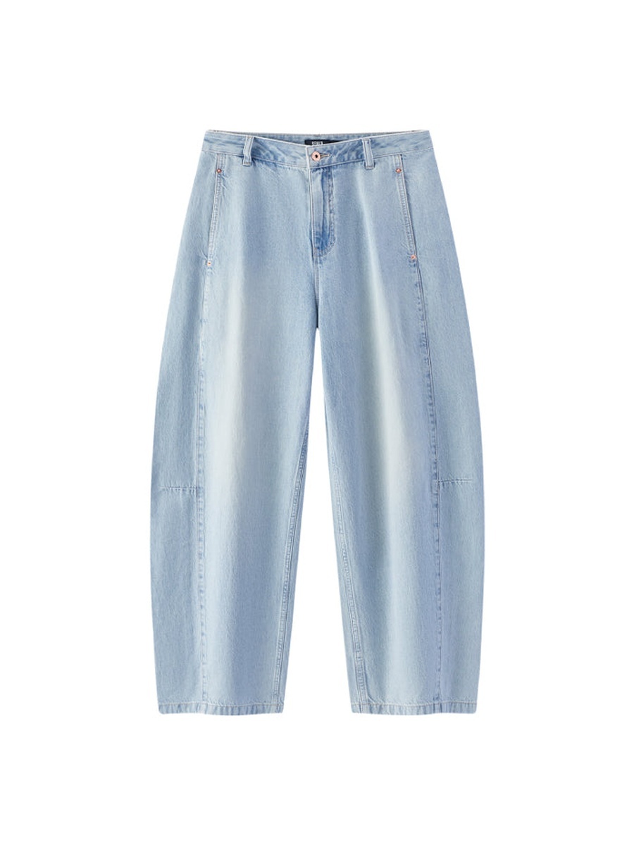 Mid Rise Wide Leg Jeans