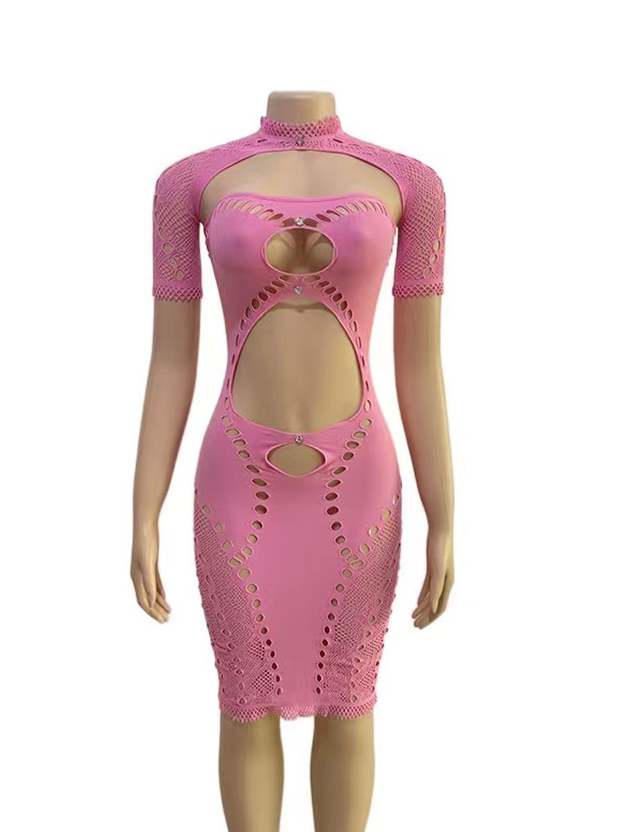 Pink Cutout Teddy