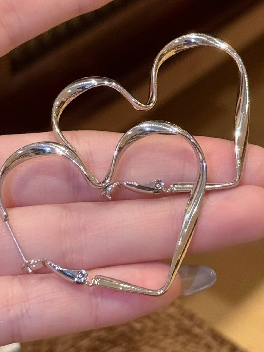 Heart Hoop Earrings