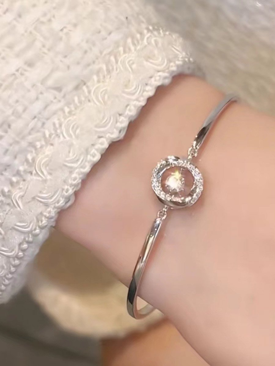 Embellished Bangle-Style Bracelet